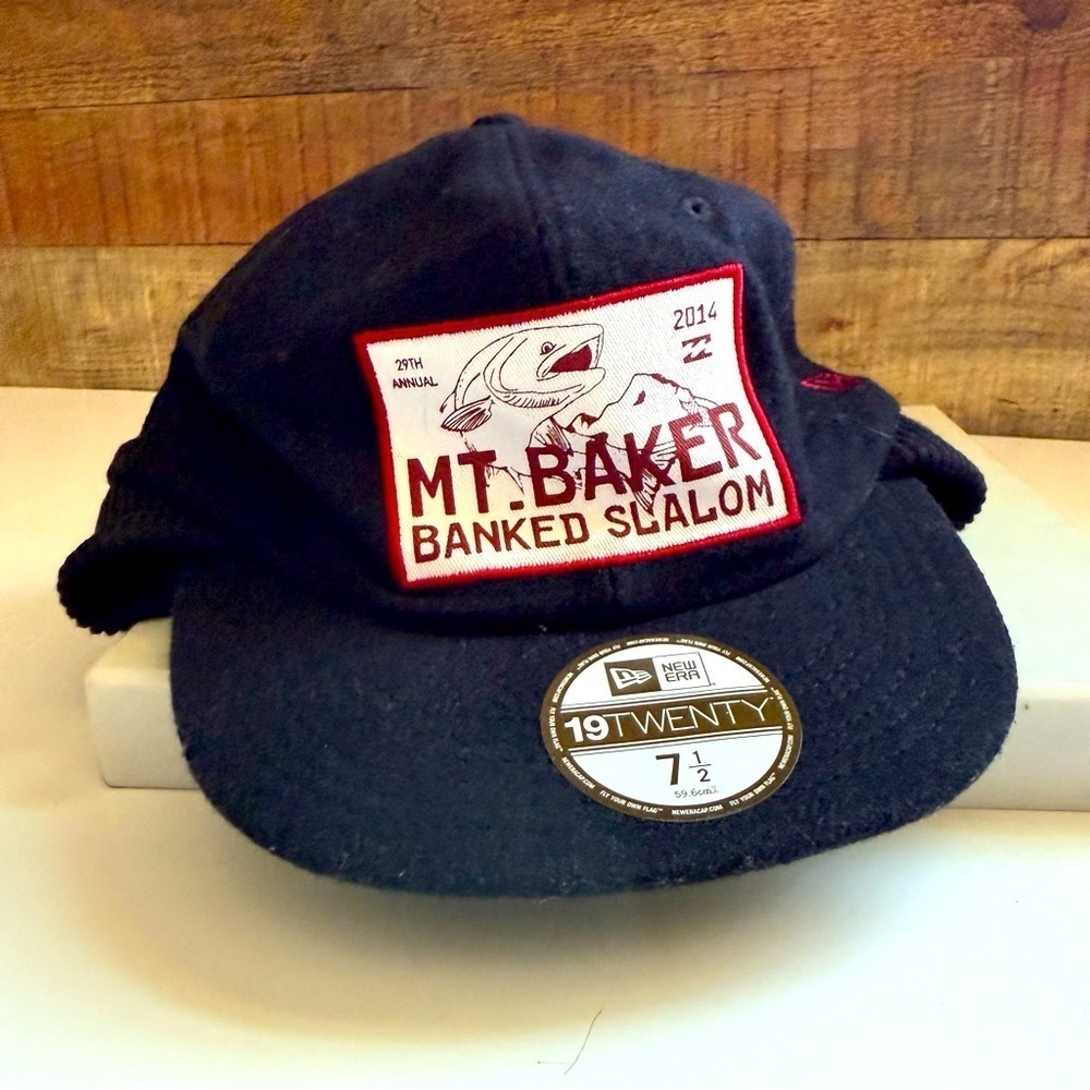 NWOT Rare Black Cap with MT. BAKER Patch